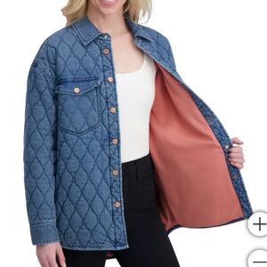 Pepe Jeans Women’s Denim Shirt Jacket - Quilted - Medium